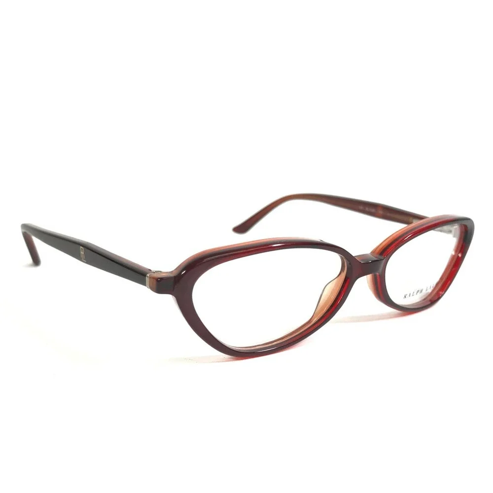 Vintage Ralph Lauren Eyeglasses Frames RL1338 Y62 Brown Red Oval 48-13-135